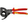 95 36 320 Cable Cutter (ratchet principle, 3-stage) insulated with multi-component grips, VDE-tested black atramentized 320 mm
